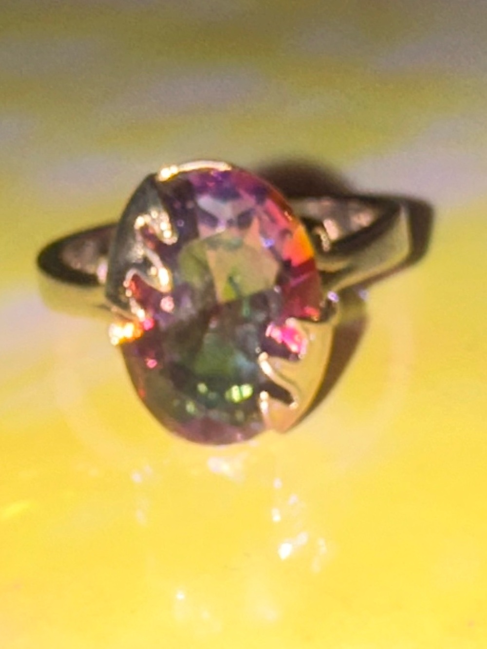Mystic topaz 925 ring